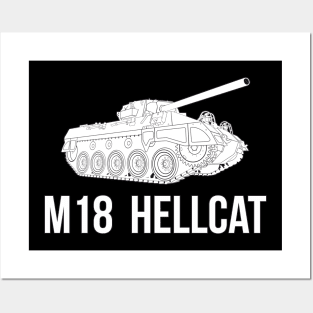 M18 Hellcat tank destroyer USA Posters and Art